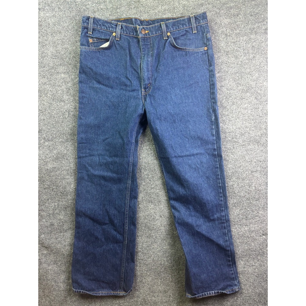 Vintage Levi's 517 Jeans Mens 40x30 Blue Orange Tab Bootcut Denim Pants